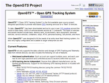Tablet Screenshot of opengts.org